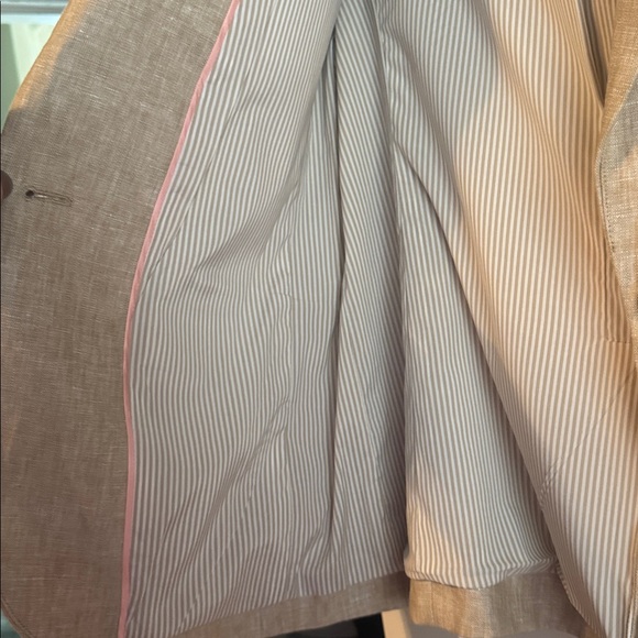 J Crew Beige Linen Campbell Blazer / Jacket - Picture 5 of 13